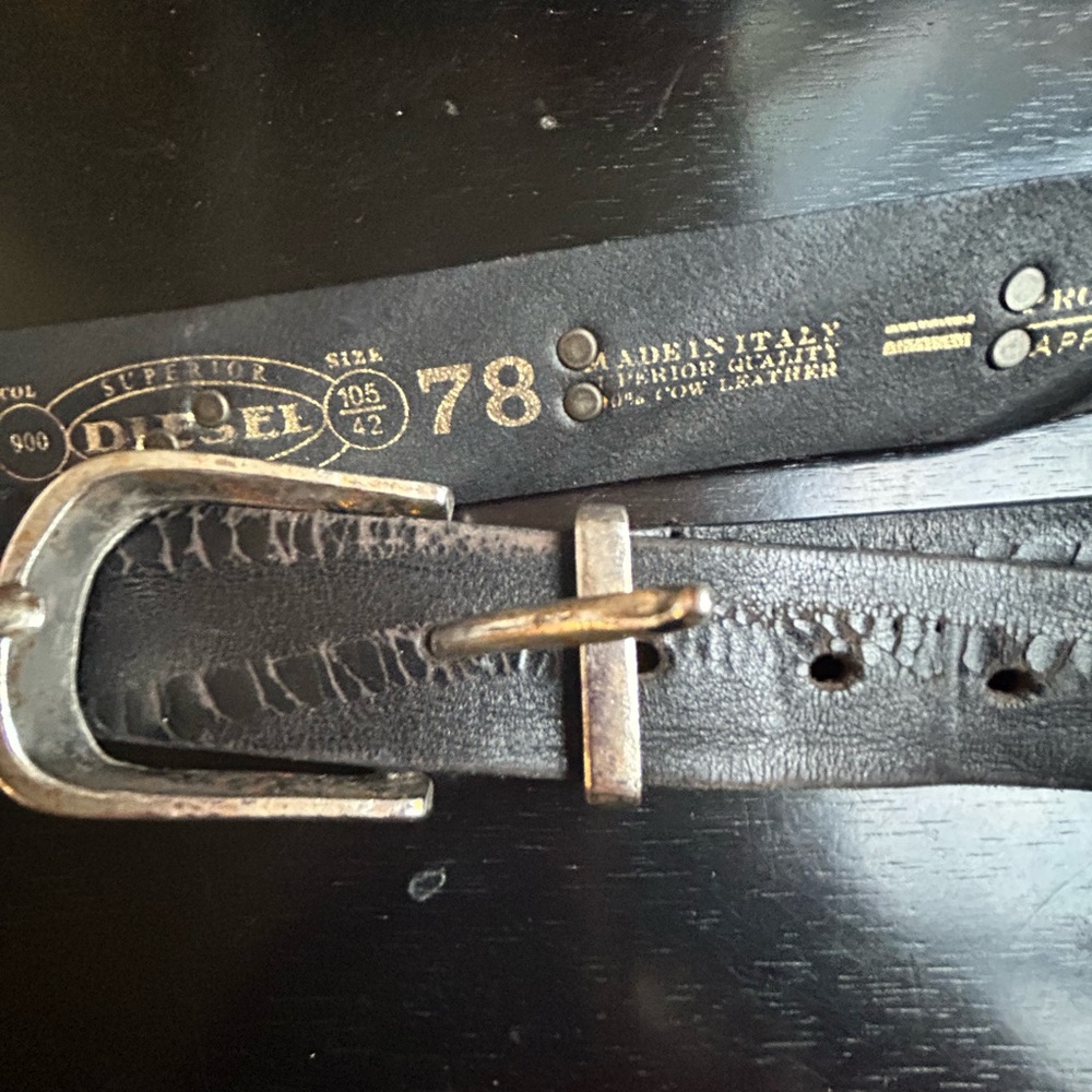 COPY - Diesel unisex leather belt . Vintage. Italy.